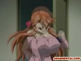 Busty Japanese Hentai Maid Caught And Brutally Groupfucked