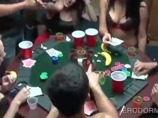 Dirty clip poker game at college dorm room party