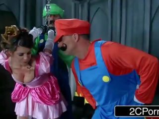 Idiota que alegria vara: excelente mario bros obter busy com princesa brooklyn correr atrás