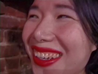 Asian dominatrix sluts torture a schoolboy with a small johnson