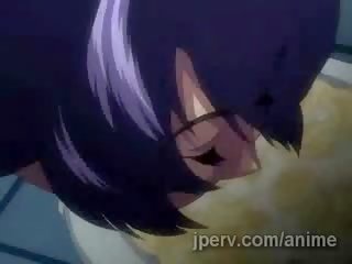 2 lusty anime juggies få vanæret savagely og dekket i sæd