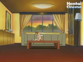 Kthyer në anime vogëlushe merr të saj i ngushtë pidh gozhdohem në the tryezë