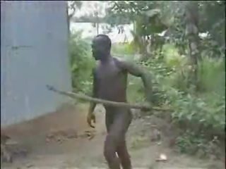 Yang luar biasa teruk mentah keras warga afrika hutan seks / persetubuhan!