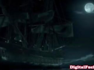 Abbey bäckar stjärnor i pirate ship orgia